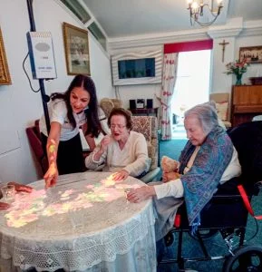 Magic Table for residents with dementia
