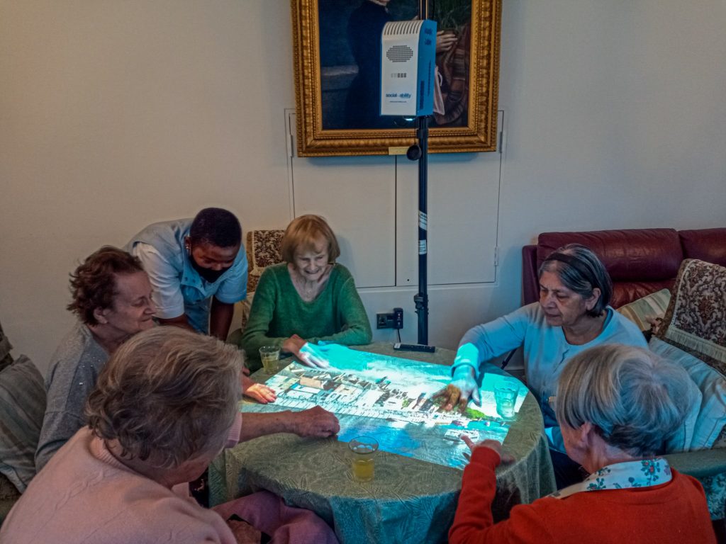 Magic Table game at St Teresa's care home