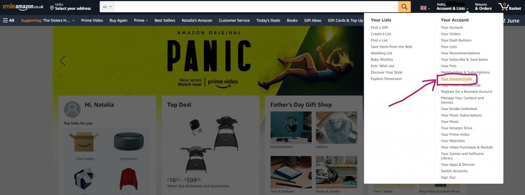Go to Your AmazonSmile | Step 1