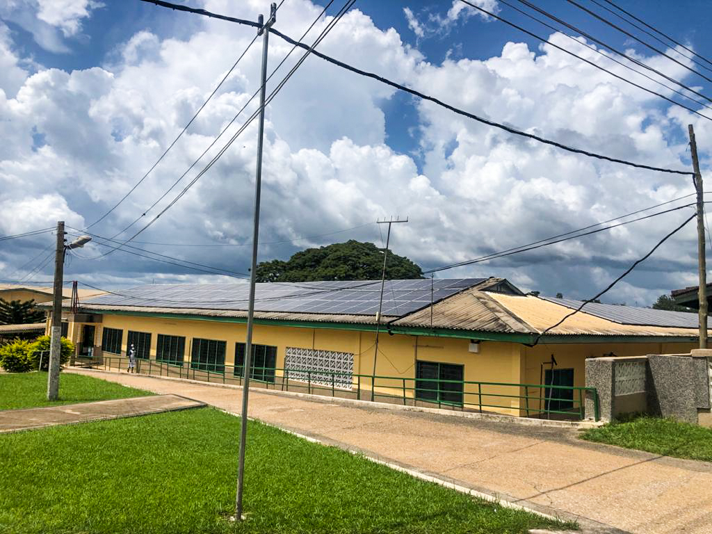 Solar Panels at St Francis Xavier Hospital, in Foso