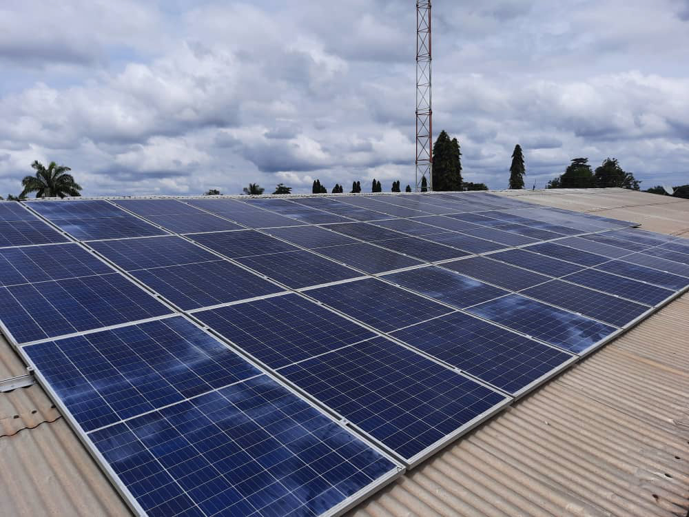 Solar Panels at Benito Menni Hospital, in Dompoase