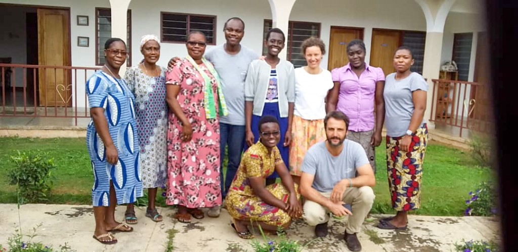 Team from Elecnor with Sisters and Staff in Ghana