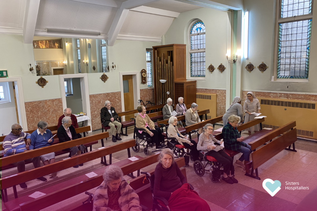 Residents and Sisters gathered in St Teresa’s Chapel for World Day of the Sick London 2026.