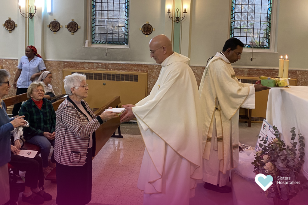 Offertory procession during World Day of the Sick London 2026 celebration.