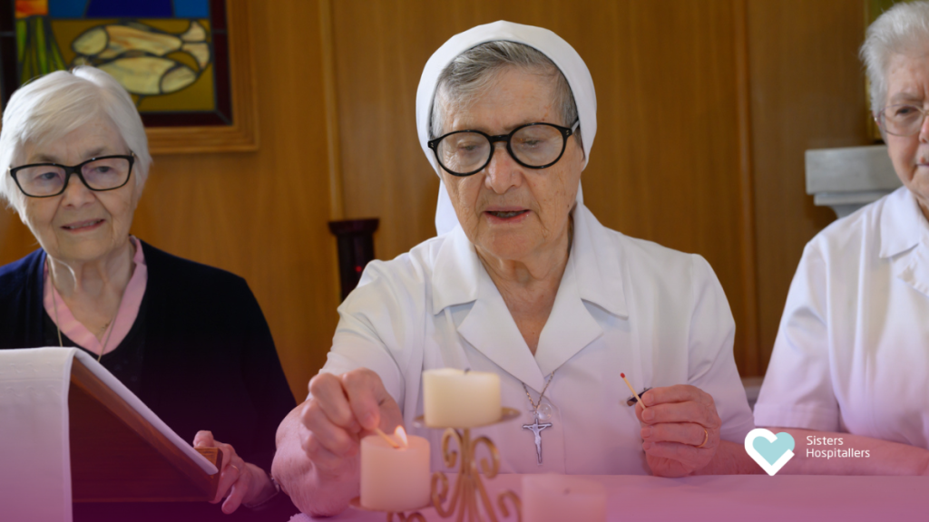 Sisters Hospitallers lighting candles on the World Day for Consecrated Life 2026
