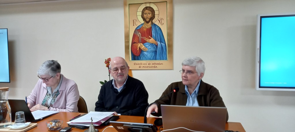 Sister presenting during a group reflection session on restructuring and revitalisation at the Plenary Council in Portugal