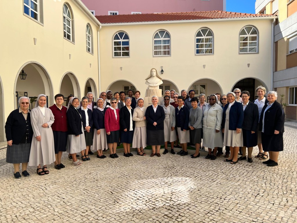 Sisters from different parts of the Congregation gathered for a group photo during the 28th Plenary Council in Idanha, Portugal