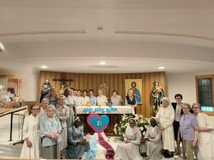 Sr Muad Essah Benyi during her first renewal of religious vows as a Sister Hospitaller in Ciempozuelos.